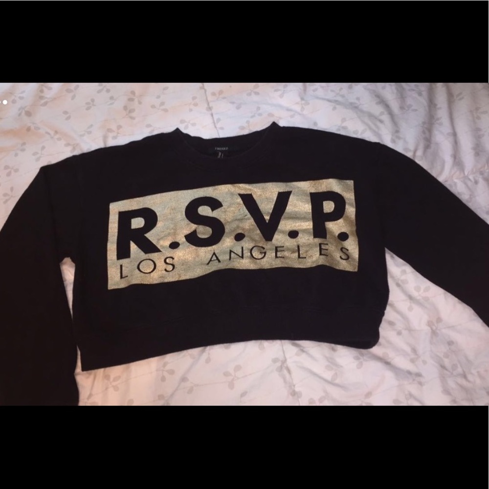 Cute gold and black r.s.v.p shirt